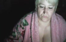 Granny with large boobs on cam
