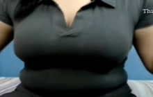 Wife displays big tits