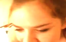 Cute busty teen teasing on webcam