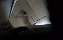 Asian chick recorded by voyeur while taking a shower