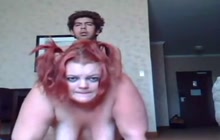 Webcam banging with fat girlfriend 