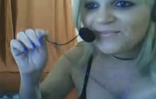 MILF flashing her goods on webcam