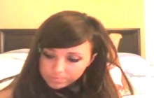 Teen with a perfect ass teasing her boyfriend on Skype